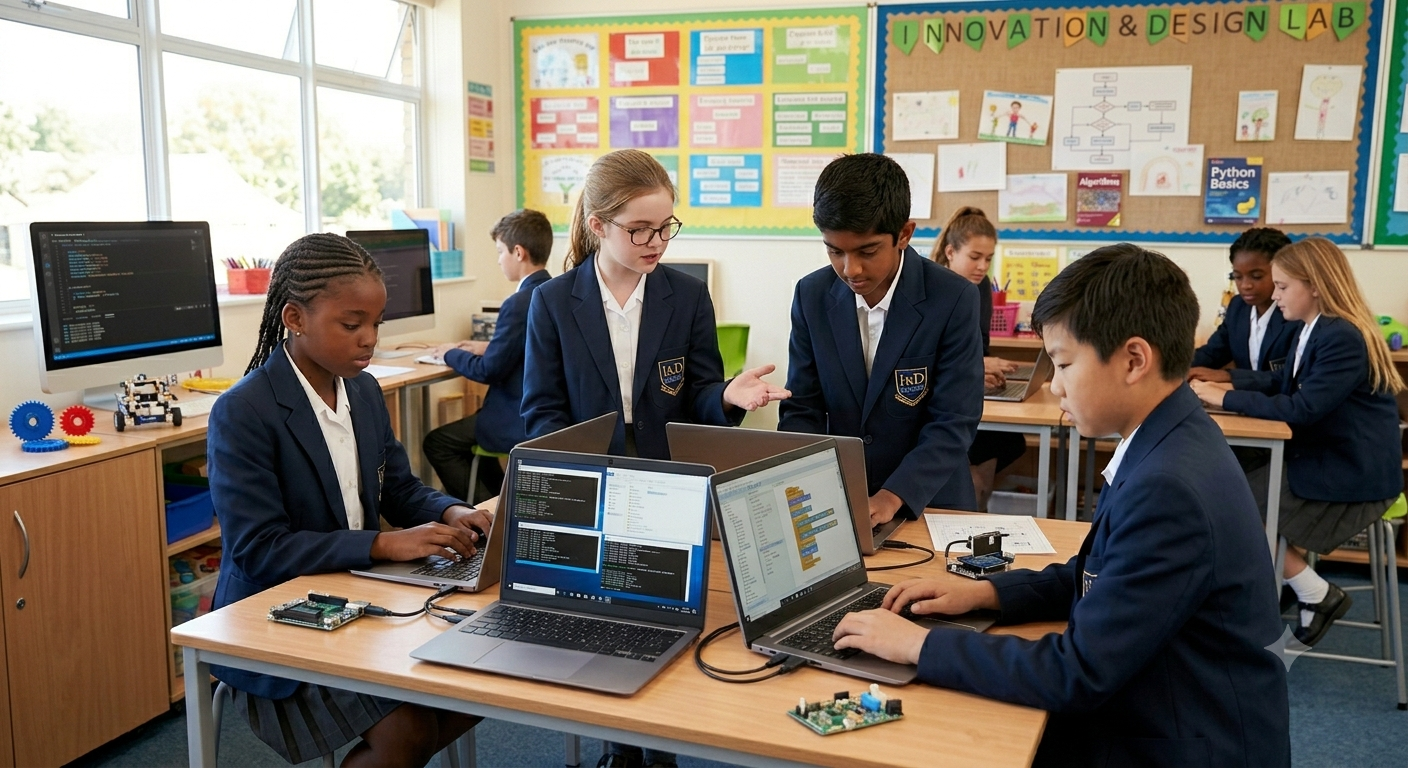 Grade 5-7 coding learners.